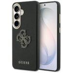 Coque Guess Grained Big 4G Metal Logo pour Samsung Galaxy S26 - Black