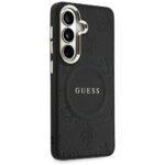 Coque Guess Saffiano Peony Embossed Ring MagSafe pour Samsung Galaxy S26 - Black – Image 3