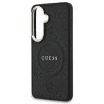 Coque Guess Saffiano Peony Embossed Ring MagSafe pour Samsung Galaxy S26 - Black – Image 6