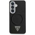 Coque Guess Embossed Ring Triangle Logo MagSafe pour Samsung Galaxy S26 - Black – Image 3