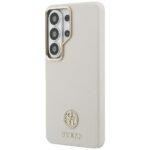 Coque Guess Rhinestone Round Logo MagSafe pour Samsung Galaxy S26 Ultra - Beige – Image 4