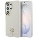 Coque Guess Rhinestone Round Logo MagSafe pour Samsung Galaxy S26 Ultra - Beige