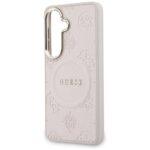 Coque Guess Saffiano Peony Embossed Ring MagSafe pour Samsung Galaxy S26 - Pink – Image 6