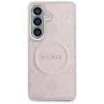Coque Guess Saffiano Peony Embossed Ring MagSafe pour Samsung Galaxy S26 - Pink – Image 2