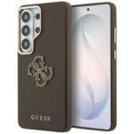 Coque Guess Grained Big 4G Metal Logo pour Samsung Galaxy S26 Ultra - Brown