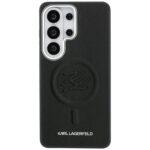 Coque Karl Lagerfeld Leather with Initial Logo Debossed MagSafe pour Samsung Galaxy S26 Ultra - Black – Image 3