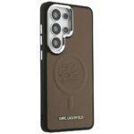 Coque Karl Lagerfeld Leather with Initial Logo Debossed MagSafe pour Samsung Galaxy S26 Ultra - Brown – Image 2