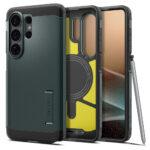 Coque Spigen Tough Armor MagSafe pour Samsung Galaxy S26 Ultra - Abyss Green