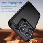 Coque Techsuit Carbon Silicone pour Motorola Moto G77 / G67 - Black – Image 2