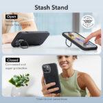 Coque ESR Cloud Soft HaloLock Kickstand pour iPhone 15 Plus - Black – Image 4