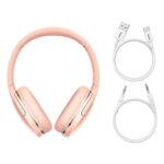 Casque Bluetooth Baseus Encok D02 Pro, 40 mm et autonomie 40 h - Pink – Image 3