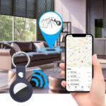 Protection Techsuit Secure Leather Holder (SLH1) pour AirTag 1 - Blue – Image 4