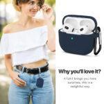 Coque Techsuit Silicone Case pour AirPods 3 - Navy Blue – Image 5