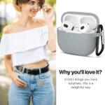 Coque Techsuit Silicone Case pour AirPods 3 - Grey – Image 6