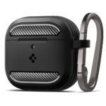 Coque Spigen Rugged Armor pour AirPods 4 - Matte Black