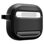 Coque Spigen Rugged Armor pour AirPods 4 - Matte Black – Image 5