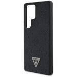 Coque Guess Peony Grained Hot Stamp Triangle Logo MagSafe pour Samsung Galaxy S25 Ultra - Black – Image 2