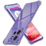 Coque Techsuit Shockproof Clear Silicone pour Motorola Edge 50 Neo / Edge 60 Neo / Motorola ThinkPhone 25 - Smoke Black