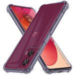 Coque Techsuit Shockproof Clear Silicone pour Motorola Edge 50 Fusion - Smoke Black