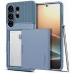 Coque porte-cartes Spigen Slim Armor CS pour Samsung Galaxy S26 Ultra - Light Blue
