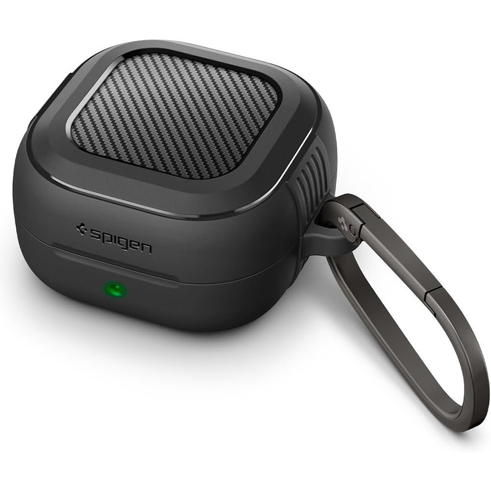2976289 Coque Spigen Rugged Armor pour Samsung Galaxy Buds 4 / Buds 4 Pro - Matte Black – Image 1