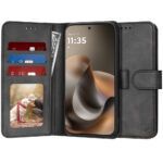 Étui portefeuille Techsuit Diary Book pour Motorola Moto G77 / G67 - Black