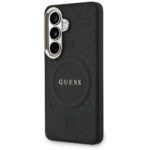 Coque Guess Saffiano Peony Embossed Ring MagSafe pour Samsung Galaxy S26 Plus - Black – Image 3