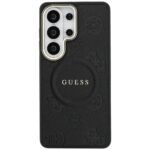 Coque Guess Saffiano Peony Embossed Ring MagSafe pour Samsung Galaxy S26 Ultra - Black – Image 4